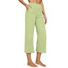2026 Women's European Cotton Linen High-Waisted Wide-Leg Pants, Early Spring Fashion, Seven-Tenths Length.
