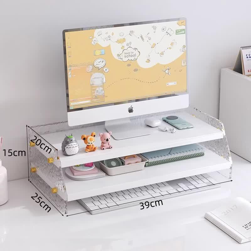OLOEY Monitor Riser Stand with Stone Pattern