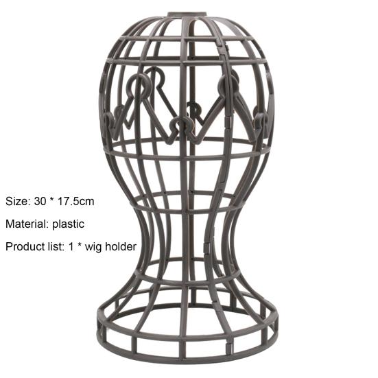 Holičský držák na paruku dutý bez uzlíků z umělé hmoty pro ženy na prodloužení vlasů stojan na paruku