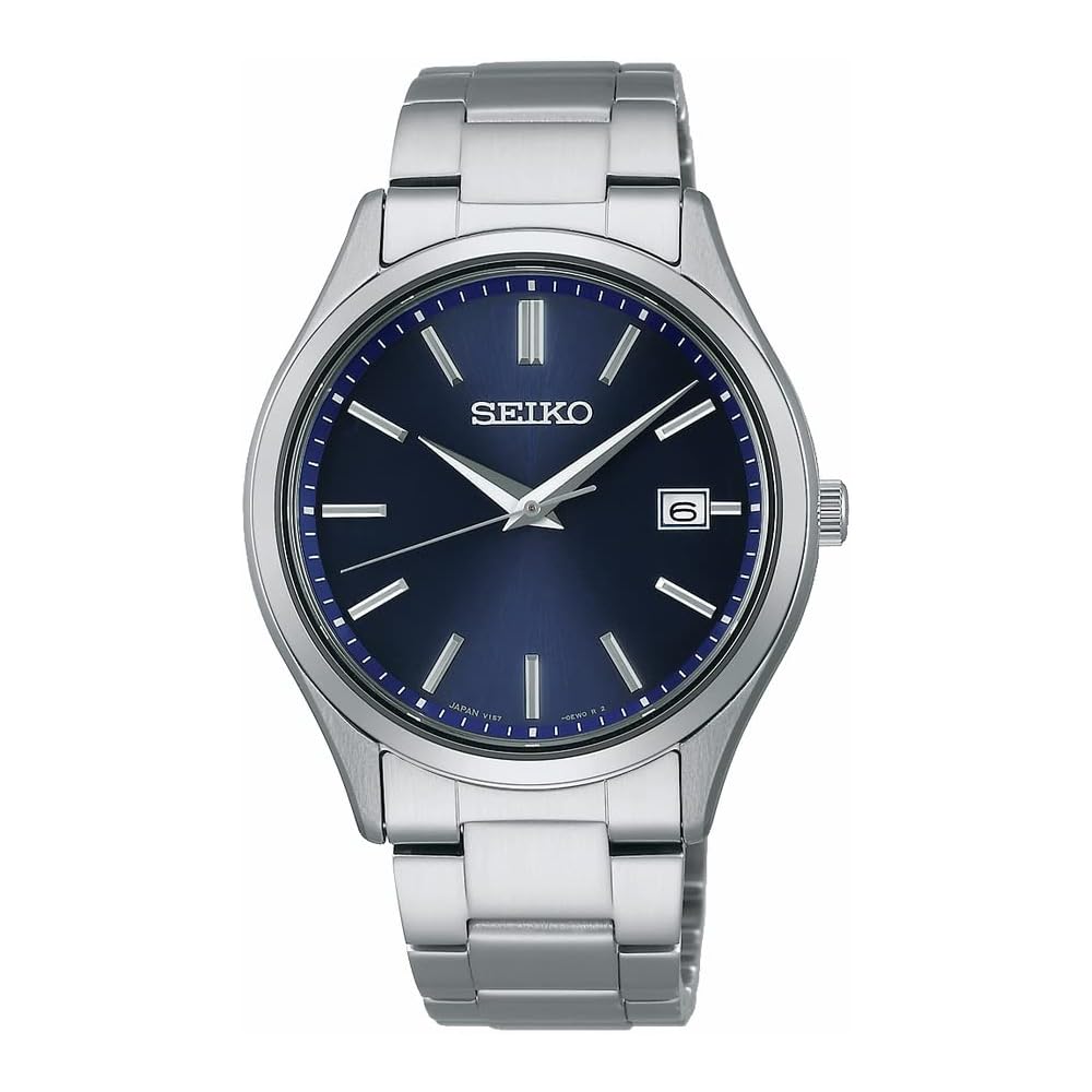 

Мужские часы Seiko Selection SBPX145 с солнечной батареей и календарем даты, темно-синий циферблат, корпус из нержавеющей стали, парная модель