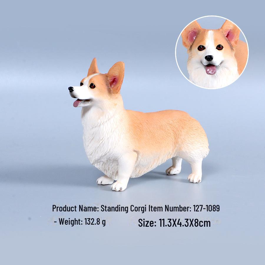 "Simulation Dog Models: Golden Retriever, Bulldog, Shepherd, Corgi, Shiba Inu Collection"