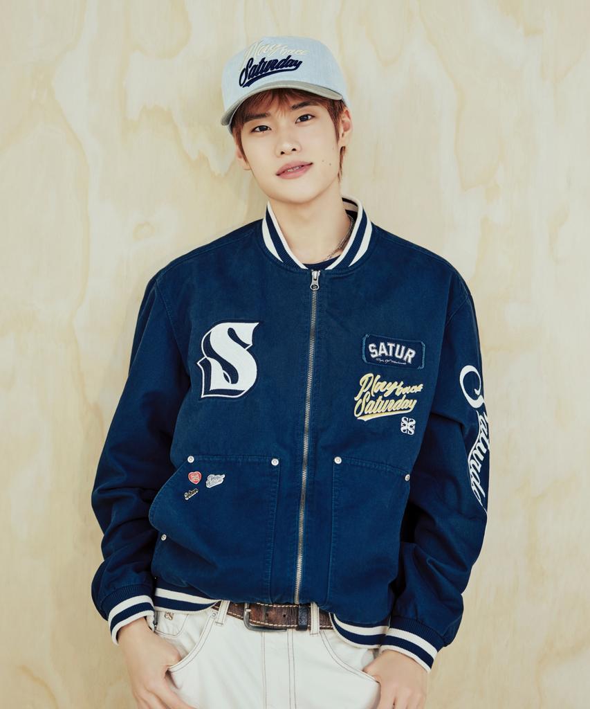Satur 90S Playback Varsity Jacket Navy