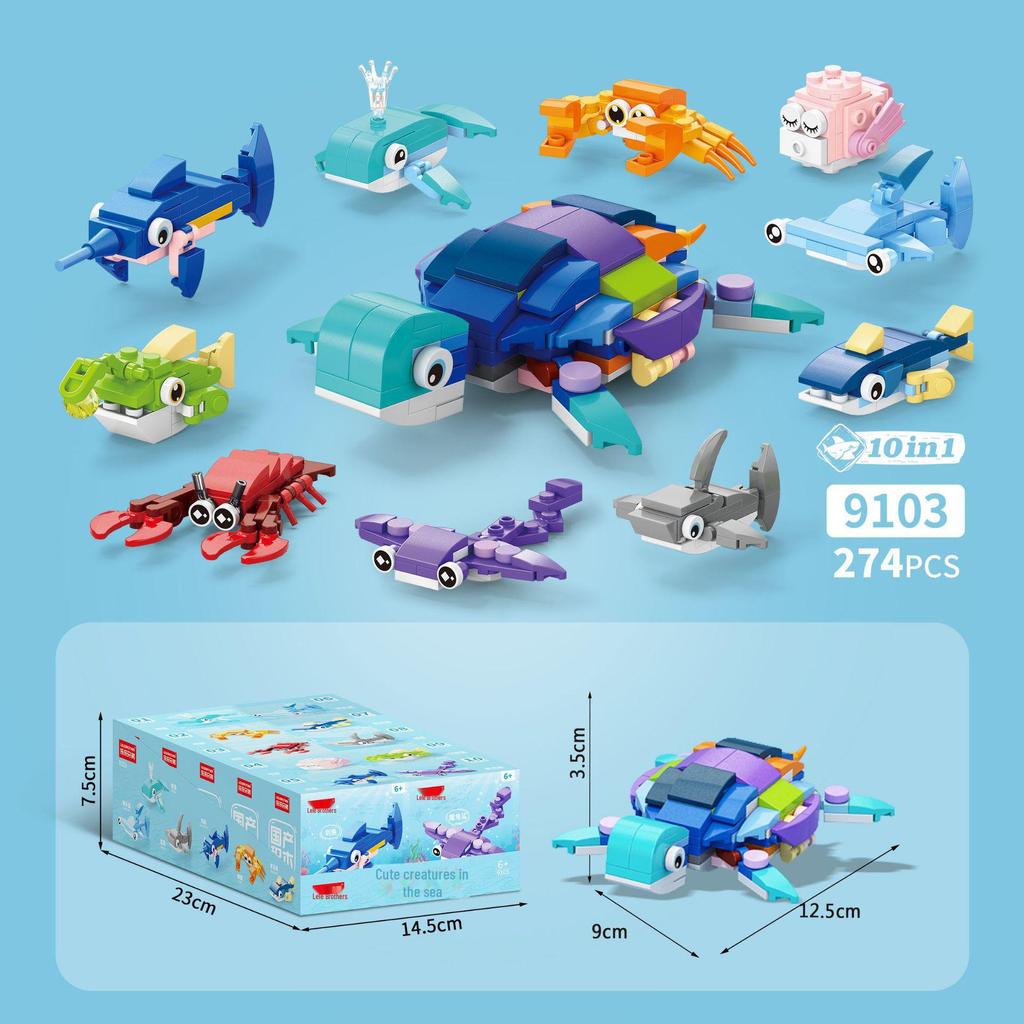 Dinosaur Car Building Blocks - Small Box Toy for Kids