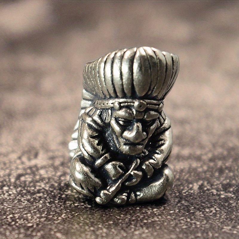 Indiański Starszy Wódz Mosiężna Koralik Noża DIY Bransoletki Breloczek Akcesoria Ręcznie Robiony Tkany Sznurek Wisiorek Retro Zawieszki