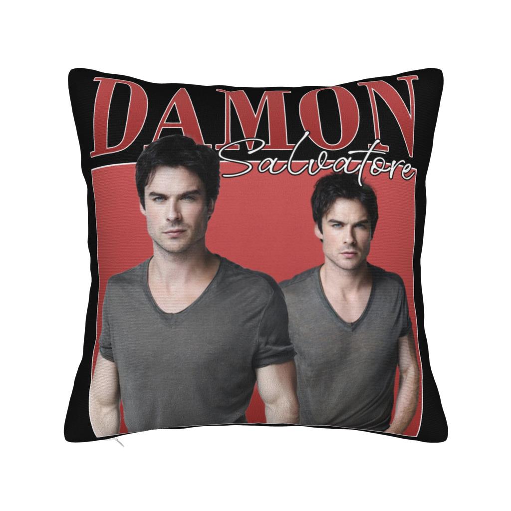 Ian Somerhalder Pillowcase Printed Polyester Cushion Cover Decorations Damon Salvatore Cat Throw Pillow Case Cover