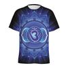 Spiritual Pattern 3D Printed T-shirt For Men Ethnic Floral T Shirt Women Round Neck Short Sleeve Summer Street Tees
