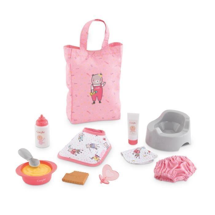 COROLLE - Grand Coffret D'accessoires Pour Poupon 30 Cm - 11 Accessoires Factices - Dès 18 Mois