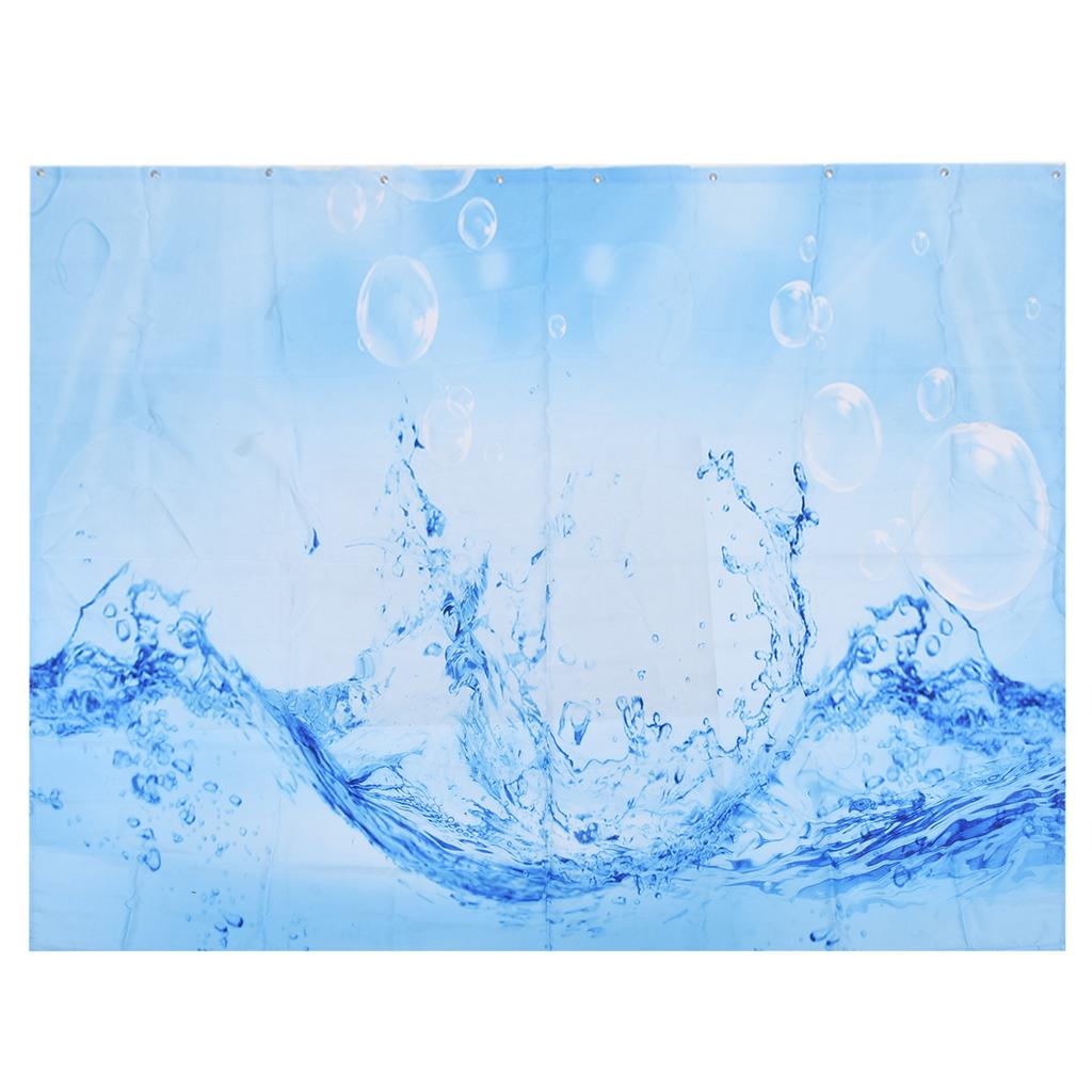 Innovative Pattern Curtain Waterproof Bright Color Shower Curtain for Bathroom Home Bathtub