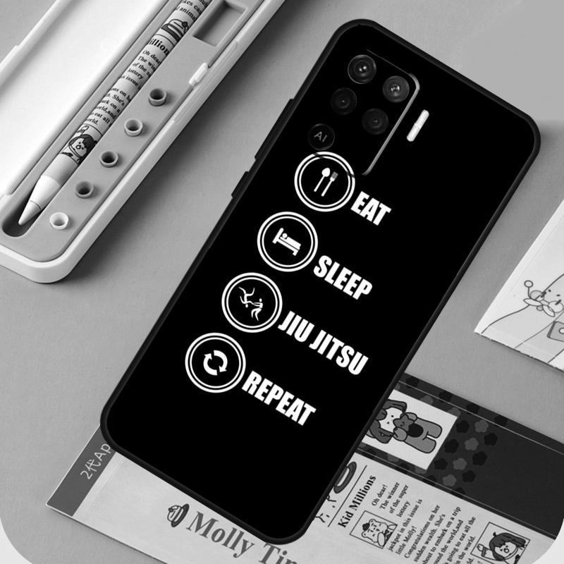 Judo BJJ Jiu Jitsu For Oppo A40 A60 A80 A94 A74 A54 A15 A18 A38 A58 A78 A98 A16 A76 A96 A57 A17 A77 A5 Pro Case