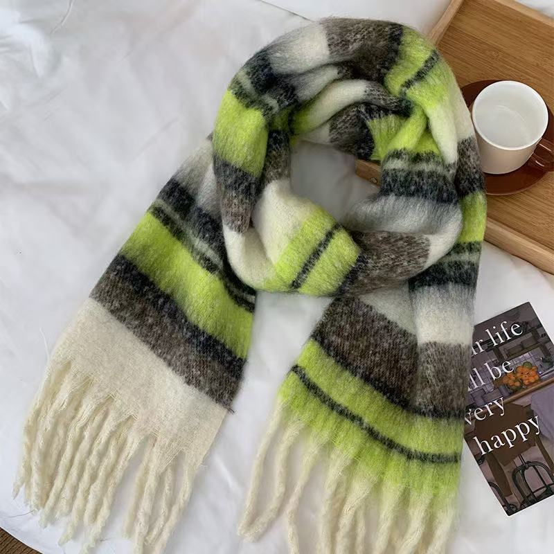 Maillard Premium Atmosphere Scarf Women's Winter New Korean Version Versatile Thickened Mahai Plush Scarf Autumn
