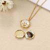 Custom Photo Pendant Necklace With Cat Paw Shape Resin Charm Stainless Steel Chain Women Men