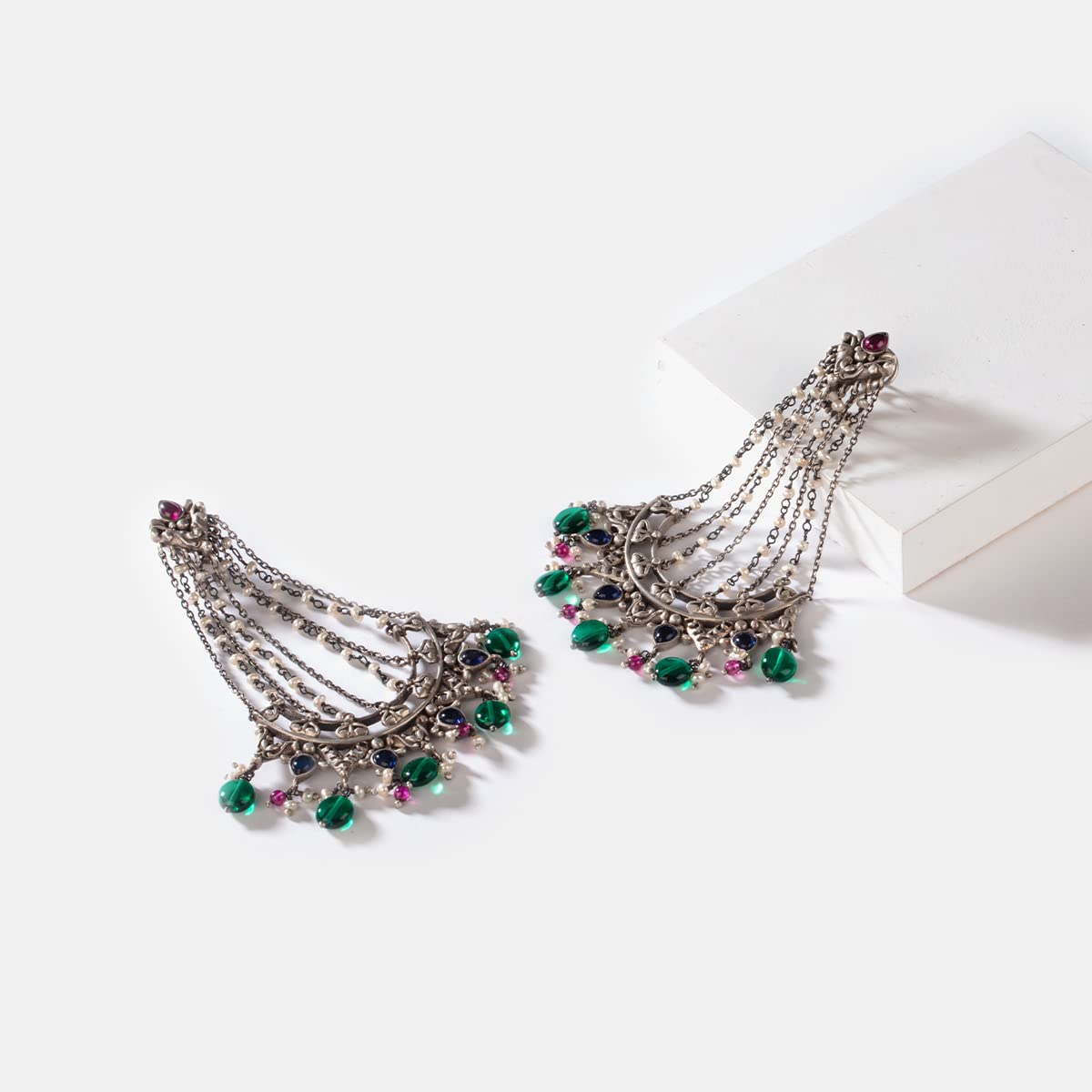 Серьги Feeling Shundor из окисленного серебра 925 пробы — фото 4