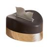 Tissue Box Cover Rounded Corners Tissue Box Holder Spring Support Tissue Dispenser for Home Living Room Bedroom Office Use