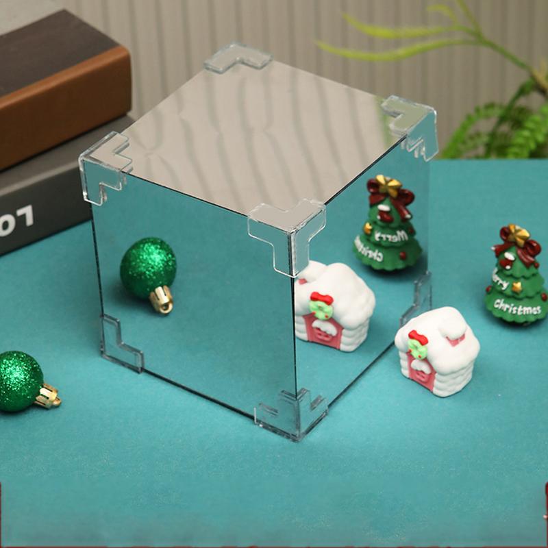 Flickering Night Light Cube Christmas Bedroom Decor USB Christmas Nightlight Vintage Christmas Decorations Christmas Lamps For
