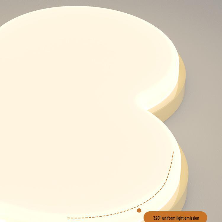 Cream Style Modern Minimalist Full Spectrum Ceiling Light for Eye-Protection In Children's Room and Master Bedroom