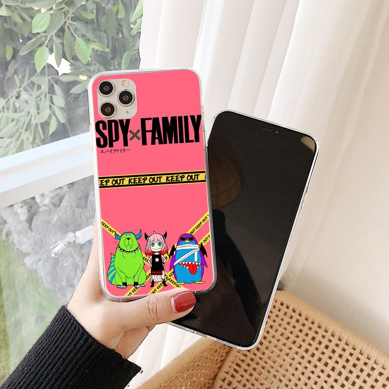 Lovely Cartoon Anime SPY×FAMILY Clear Phone Case For iPhone 14 12 13 Mini 11 Pro 8 7 6 6S Plus X XR XS Max SE 3 2022 2020 Cover