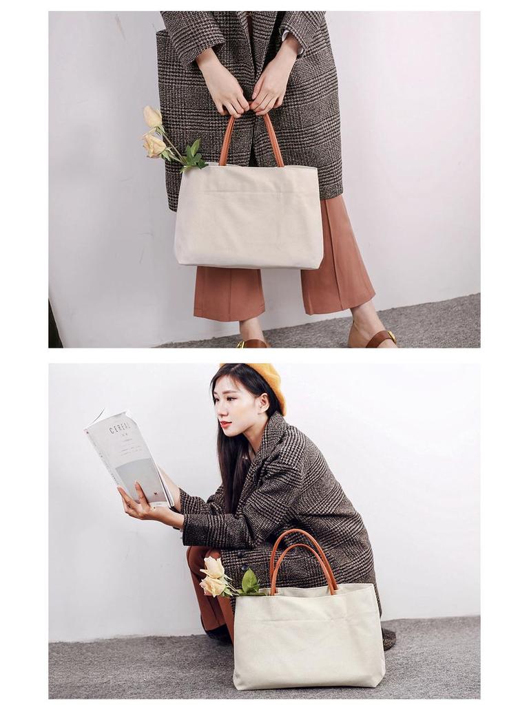Women's Japanese Style Canvas Crossbody Tote - Large Capacity, Sporty, Casual & Trendy for Students and Commuters