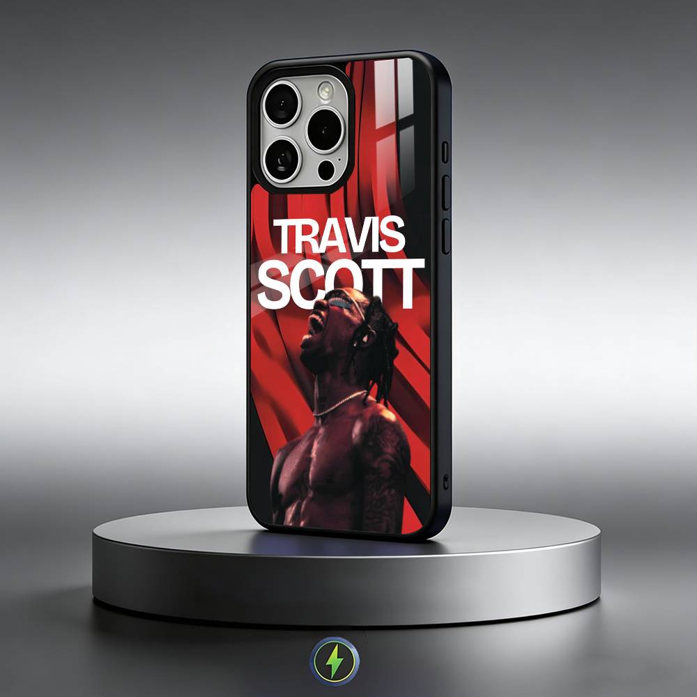 

Чехол для телефона singer T-Travis Scott для iPhone 17, 16, 15, 14, 13, 12, 11 Plus, Pro Max Магнитный для Magsafe Беспроводной зарядки iPhone12