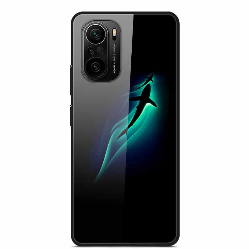 For Xiaomi Poco F3 Case Tempered Glass Hard PC Phone Back Cover For Xiaomi POCO F3 5G Cases Shells PocoF3 F 3 2021 6.67'' Coque