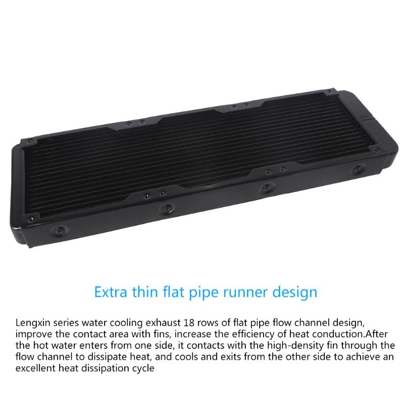 Chłodnica komputera z chłodzeniem wodnym 18 rur aluminiowych wymiennik ciepła Chłodzenie cieczą radiator do procesora PC System chłodzenia wodnego