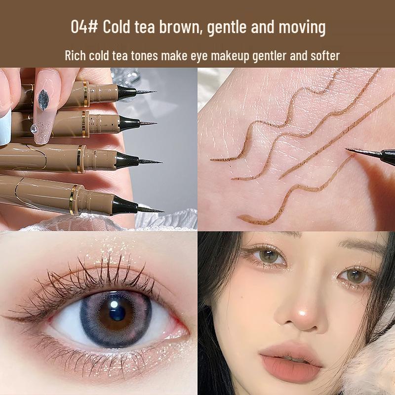 MK Quick-Dry Waterproof Liquid Eyeliner Pen - Ultra-Fine Cotton Tip, Long-Lasting, Non-Smudge for Students