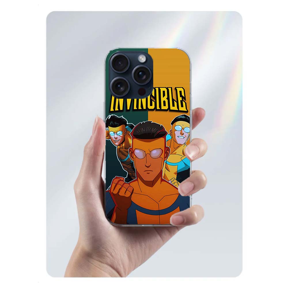 Cartoon Invincible Clear Phone Case For Iphone 17 Air 16 Pro Max 15 Pro 14 Plus 17E 16E 11 13 12 Mini Cover Cases Fundas Cell TP