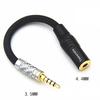 HIFI Female 4.4MM Balanced Headphone Adapter Audio Cable 4.4mm to 3.5mm 4.4mm to 2.5mm 4.4mm to 6.35mm 4.4mm to XLR 4 Pin Angle