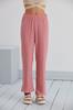 Women's Style Plus Size Pants Elastic Waist Palazzo Trousers Summer Comfortable Wide Wrinkled Fabric