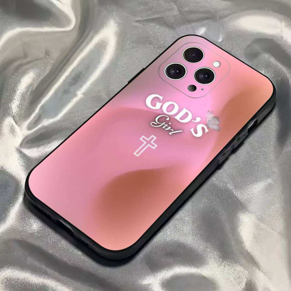 

Bible Verse Jesus Christ Phone Case For iPhone 16,15,14,13,12,11,Pro,Max,Plus,X,XS,SE4,E,Mini,Soft Black Case iPhone15promax