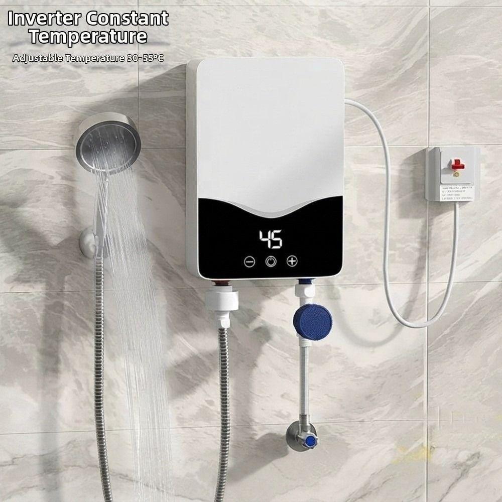 Scaldabagno Elettrico Istantaneo Impermeabile Dispositivo Riscaldamento Acqua Riscaldamento Rapido Installazione Bagno