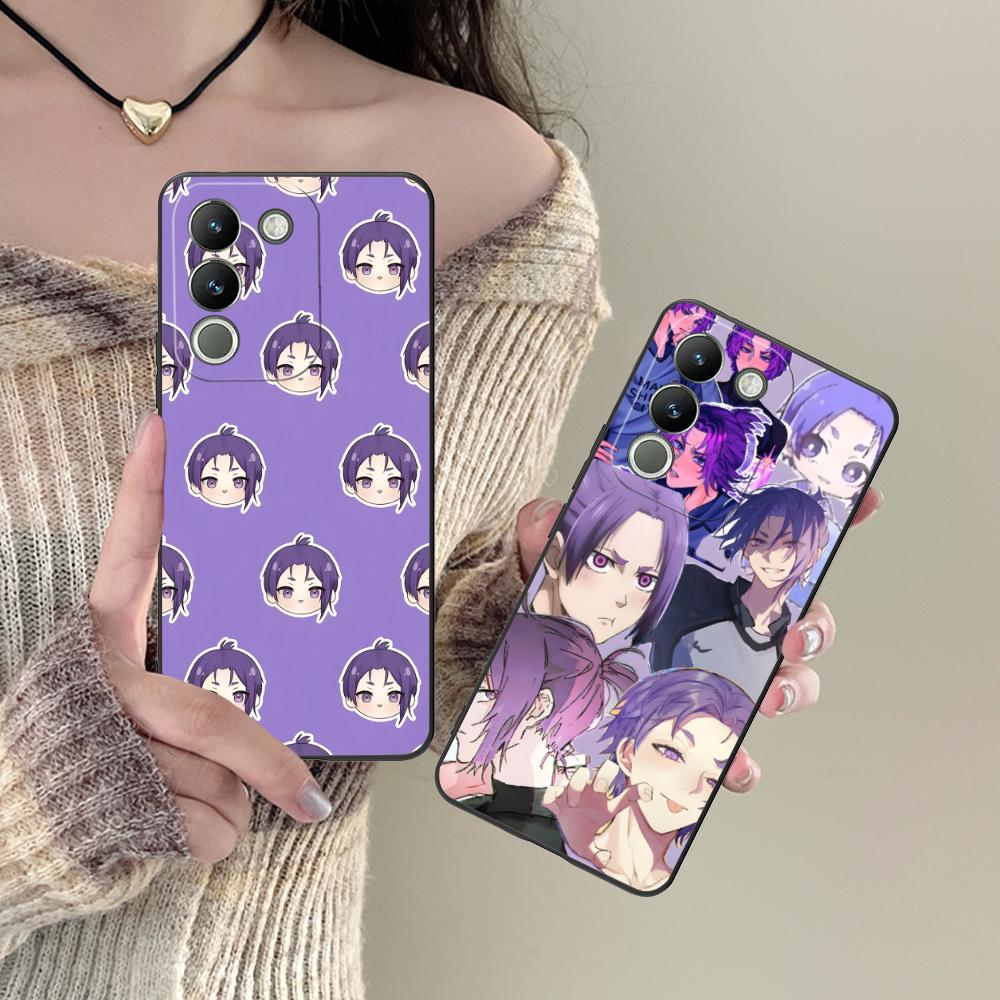 Blue Lock Reo Mikage Matte TPU Mobile Phone Case for VIVO Y77 76 75 74 73 72 58 56 55 51 50 38 36 Y19 Y18 Y03 Y01 5G Cover