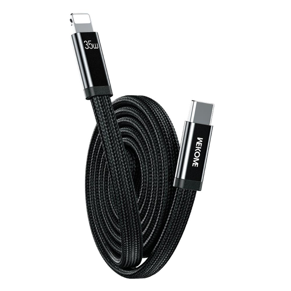 

WEKOME WDC-C21 Ultra Thin 1m 35W Magnetic Fast Charging Type-C to iP Cable 480Mbps Braided Data Transfer Cable