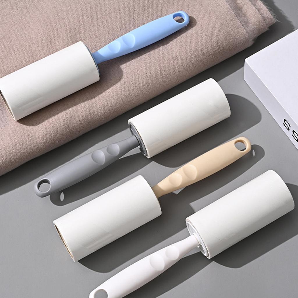 Tearable Roll Paper Sticky Roller Brush Pet Hair Remover Clothes Carpet Cleaning Brush Plush Razor Household Cleaning Tool