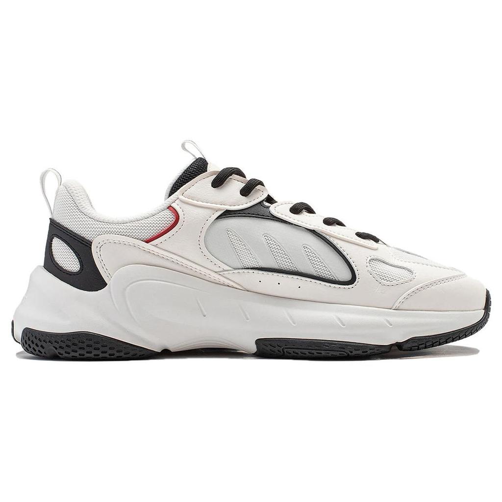 Li Ning Wing Style Slip Resistant Abrasion Resistant Low Top Casual Shoes Men's Black White AGCT461-1