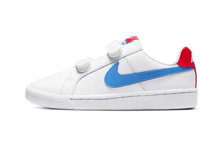 

Nike Comfortable Low top Skateboard Shoes White Blue Kids 833536-109 11C