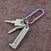 Hot selling stainless steel portable folding art knife fruit blade sharp outdoor multifunctional keychain, open express delivery