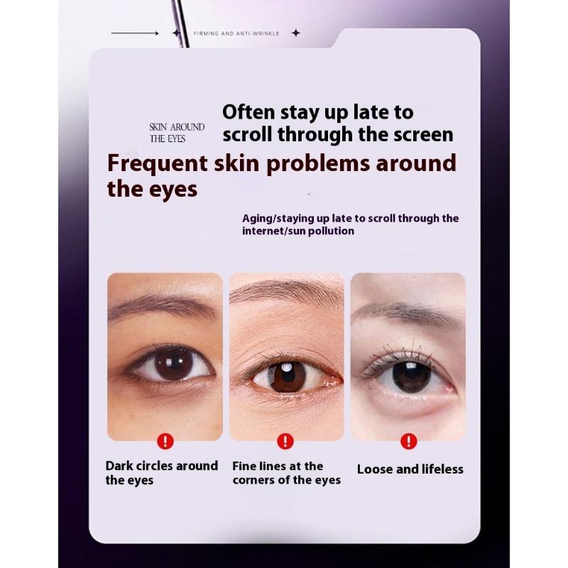 Schafsplazenta Lila Kristall Augencreme Lindert und Strafft Augenwinkel Erfrischend und Leicht Einzuziehen