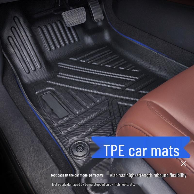 TPE Waterproof Floor Mats for Suzuki Ertiga 7-Seater RHD: Non-Slip, Odorless, Wear-Resistant, Eco-Friendly
