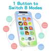 Children's Simulation English Color Music Mobile Phone Touch Point Reading Fun Learning Early Education Machine Cross-border Charging Small Toy, Green