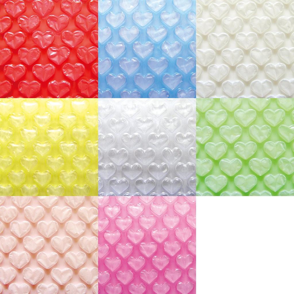 Kawakami Sangyo Bubble Wrap Cushioning Material Haato Puchi Small Roll Width 1200mm X Total Length 20m Milky Pink Milky-P-1