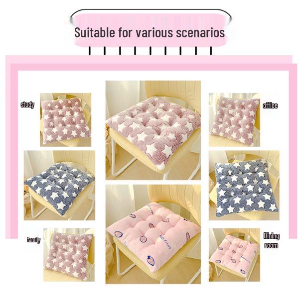 Neukundenrabatt: Dickes Plüsch-Sitzkissen für Ess- oder Bürostühle