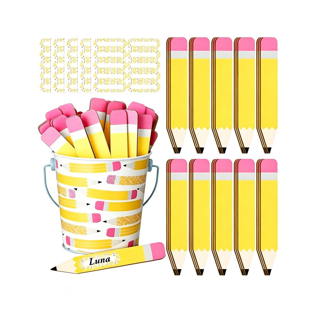 121 Pencil Shape Sticks with Storage Cup for Home and