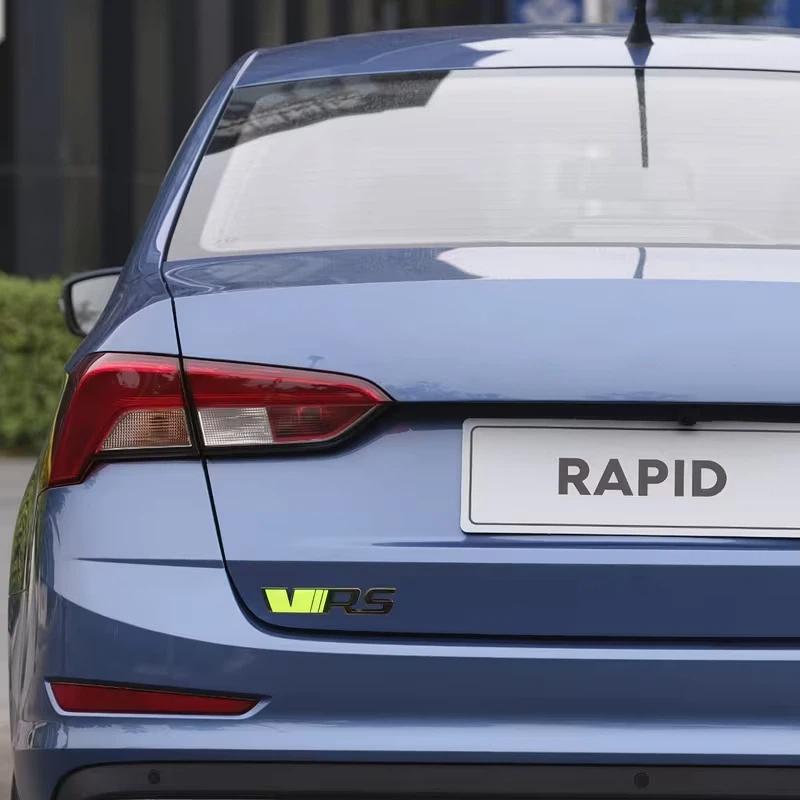1 τεμ. 3D Μεταλλικό Έμβλημα VRS Αυτοκόλλητο Κατάλληλο για Kamiq Superb Octavia Rapid Kodiaq Karoq Fabia