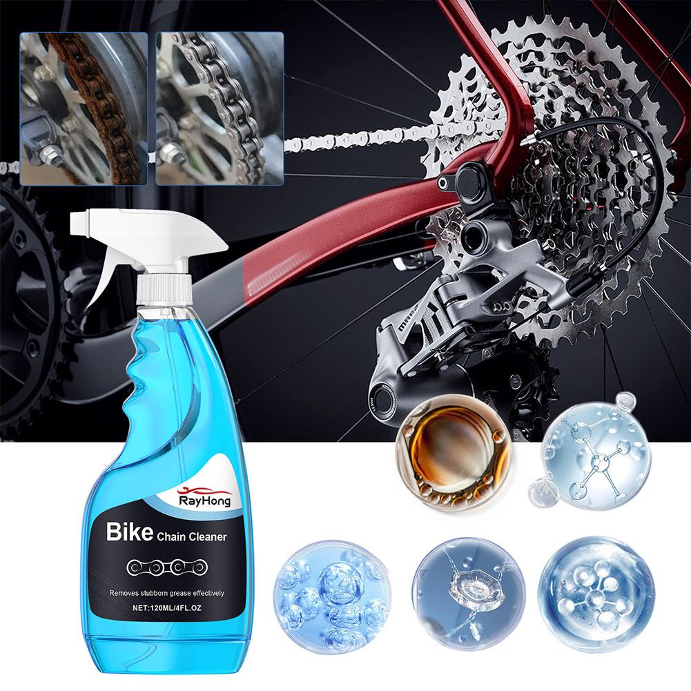 120ML Motorcycle Bicycle Chain Cleaner Degreaser Bike Cycling Equipment Maintenance Efficient Rust Removal Spray For Bicycl X4D7