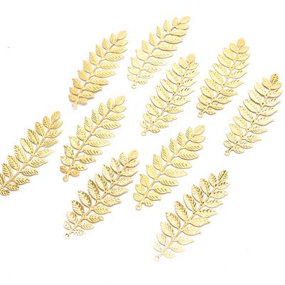 10Pcs/Set Vintage Leaf Filigree Wraps Connectors Diy Craft Jewelry Making