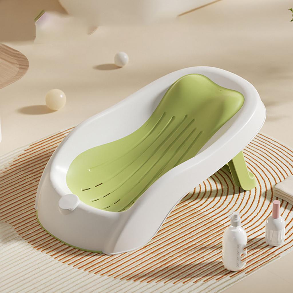 Baby Bath Support Non Slip Angle PP TPE Newborn Bathtub Seat for Home Travel