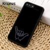 Krajews Surfer Surf Hang Loose Shaka Phone Case Cover For iPhone 17 Air 16 15 14 plus 11 12 13 pro max coque Fundas