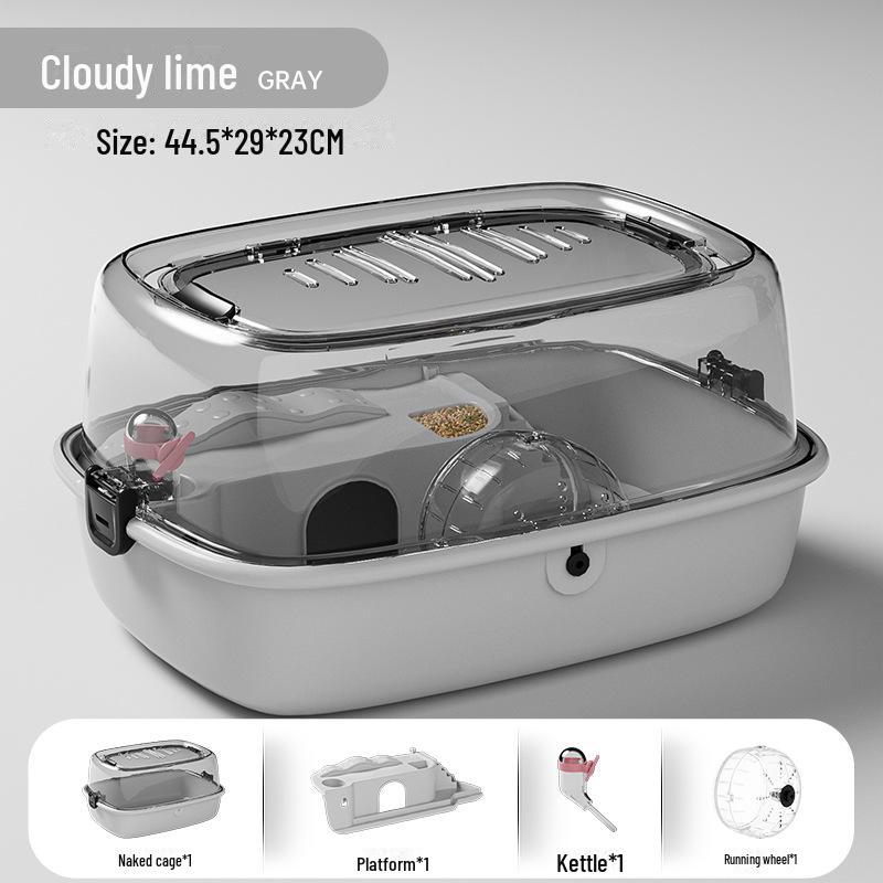 Acrylic Skylight Hamster Cage Castle - Indoor Full Set