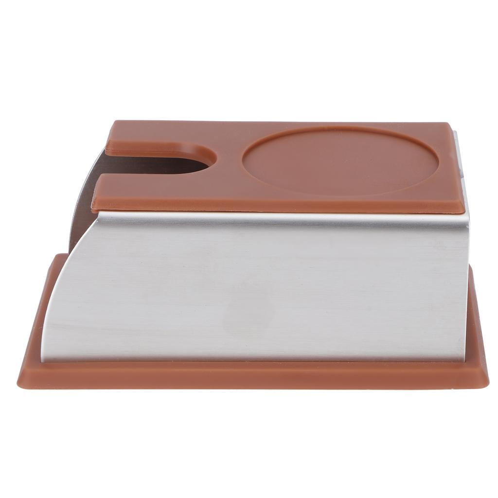 Coffee Tamper Stand Non Slip Coffee Powder Corner Tamping Mat Pad Tools Accessory(Coffee )
