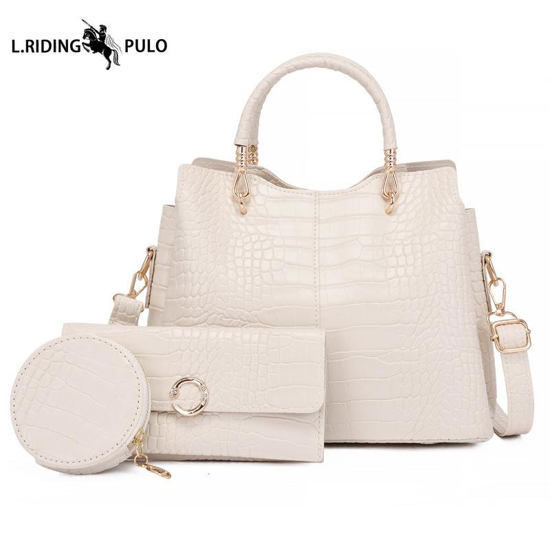 New Crocodile-patterned Women's Handbag, European and American Retro Style, Handbag, Shoulder Bag, Crossbody Bag, High-end Feel
